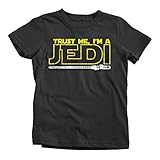 Trust Me I'm A Jedi Kids T-Shirt Funny Star Sci Fi TEE Knight Wars Humor Yoda
