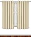 Utopia Bedding Blackout Room Darkening Curtains Window Panel Drapes - Beige Color 2 Panel Set, 52 inch Wide by 63 inch Long Each Pane
