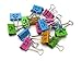 CP-nine Smiling Binder Clips ,19mm ,Assorted Colors ,40 Clips per Tub (8487)