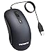 VicTsing 3200DPI Wired Mouse, Optical USB Mouse with 15m Cord, Computer Mouse with 4 Adjustable DPI Level- Improve 50% Work Efficiency, Ergonomic Mouse for Laptop PC, Mac, Desktop and Laptop-Blue