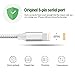 iPhone Cable,AOFU Lightning Cable 4Packs 3FT 6FT 6FT 10FT to USB Syncing and Charging Cable Data Nylon Braided Cord Charger for iPhone 7/7 Plus/6/6 Plus/6s/6s Plus/5/5s/5c/SE and more (Silver&White)