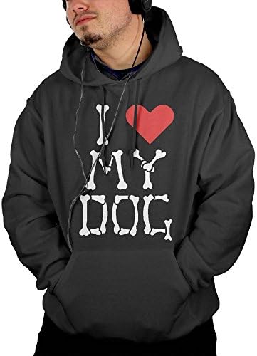 Men I Heart My Dog Bones Hoodies Hoodie Sweatshirt