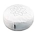 Mindful & Modern Large Meditation Cushion for Zafu Yoga - Meditation Pillow for Sitting on the Floor - Buckwheat Hull Filled Yoga Cushion with Removable, Washable 100% Cotton Cover and Carry Handle