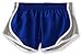 Soffe MJ Girls 7-16 Team Shorty Short, Royal/Silver, Large