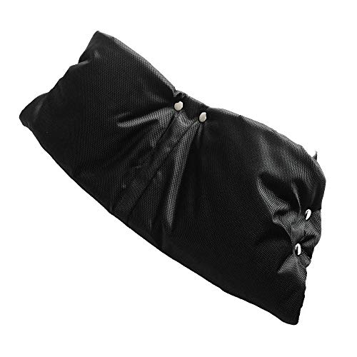 Fleece Stroller Hand Muff Winter Warmer Gloves,Baby Stroller or Jogger Thick Plush Warm Gloves Flannel Windproof Pram Handlebar Cover Mitten Bunting Bag Winter Gift for Parents and Caregiver (Black)
