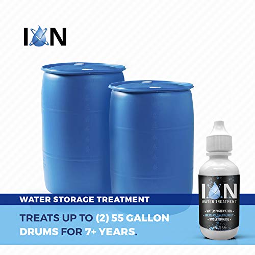 ION Alkaline Water Drops pH Booster 7+ Year Water Storage Treatment