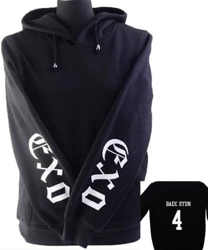 Fanstown Kpop EXO Sweater shirt hoodie merchandise accessories with 2 pcs EXO silicon wristband