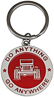 NEW Creative Fashion 3D Styling Keychain Keyring Gift for ANY JEEP Wrangler Fan Enthusiasts & Collector Accessories (Red)