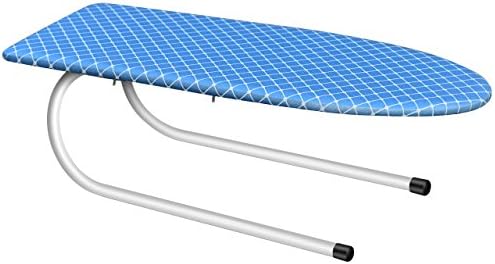 Paksima Tabletop Mini Ironing Board with Folding Leg - Compact Design - Perfect for Dorms and Small Spaces - Stylish Folding Ironing Board with Cotton Cover – Best Gift Idea