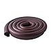 Elf Star U Shape Glass Table Edge Protectors Premium High Density Foam Baby Safety Bumper Guard 2 Meters (6.5 FT) Brown