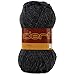 Wonderful 4 Pack (Skeins) Worsted Weight Yarn Wool 50% Acrylic 50% Each Skein 3 oz (85g) 119 Yards (109m) (Dark Gray)