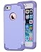 Alkax for iPhone SE Case, Dual Layer Armor Heavy Duty Rugged Slim Hybrid Soft-Interior+Hard Protective Cover Bumper for Apple iPhone SE + 1 Stylus Pen (Purple)