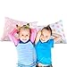 Kids Toddler Pillowcases - 2 Pack Pillowslip Case Fits Pillows Sized 13 x 18 or 12x 16 for Kids Bedding Pillow Cover Pink/White Owl Baby Pillow Cases - by UOMNY