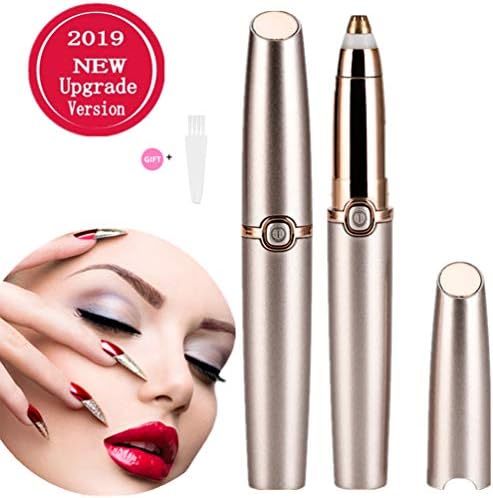 Eyebrow Trimmer for Women Eyebrow Hair Remover Electric Eyebrow Trimmer Epilator for Women (Battery Not Include) Rose Gold