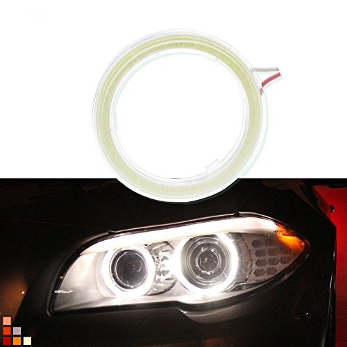 Alician 60mm 6000k Auto Motorcycle Super Bright Halo Rings Fog Cob Led Angel Eyes Headlight DRL Light Bulb Lamp