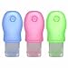 iNeibo Silicone Travel Bottles 3 Pack - for Women Lady Girls TSA Airline Carry - Squeezable & Refillable Travel Bottles Containers For Shampoo, Conditioner, Lotion, Toiletries (2oz)