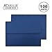 A7 Navy Blue Invitation 5x7 Envelopes 100 Count- Self Seal, Square Flap,Perfect for 5x7 Cards, Weddings, Birthday, invitations, Graduation, Baby Shower, 5.25 x 7.25 Inches, 100 Pack, (Navy blue)
