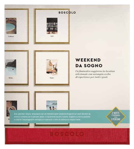 Boscolo Dream Weekend Gift Set for 2 Nights, 2 Nights Hotel 4★ + Experience Included for 2 People, Anniversary Gift Idea, 70+ Selected Italy/Europe Proposals | Valid 12 Months