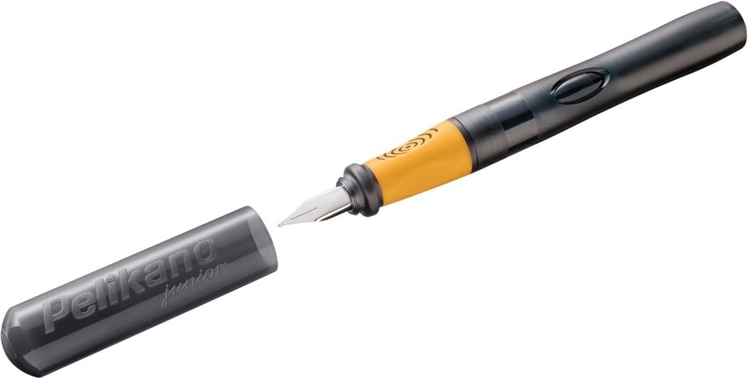 Pelikan Pelikano Fountain Pen Junior Nib A (for Beginners) for Left-Handed Users, Anthracite, Pack of 1