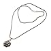 NOVICA Artisan Crafted Sterling Silver Flower Pendant Necklace | Purple Floral | Amethyst Gemstone | Lobster Claw Clasp | Foxtail Chain | Hypoallergenic Jewelry | Indonesia ' Sacred Lilac Lotus'
