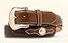 Nocona Men's Scalloped Overlay With Concho Leather Arrow Lacing Belt