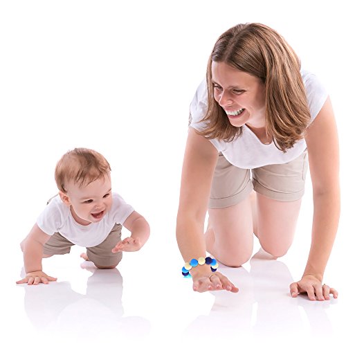 Vizbrite Teether Ring for Baby Infant and Toddler Soft hygienic silicone toys, Grade Silicone Eco Friendly BPA Free & Freezer Safe- Sore Gums Pain Relief ( Blue ) - Thumbnail 5