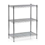 Furinno WS15001 Wayar Heavy Duty Wire Shelving System, 3-Tier, Chrome