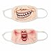 GOOTRADES 2 Pack 3D Funny Anti Dust Warm Cotton Blend Face Mouth Mask for Men Women (A)