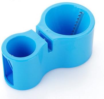 Grater 3-in-1 Knife Sharpener 2 Size Holes Peeler Carrot Vegetable Spiral Grater Fruit &amp; Vegetable Tools (Blue)