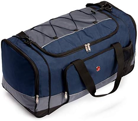 SWISSGEAR 28" Duffel Bag | Gym Bag | Travel Duffle Bags | Men's and Women's - Blue/Grey 6 SWISSGEAR 28" Duffel Bag | Gym Bag | Travel Duffle Bags | Men's and Women's - Blue/Grey