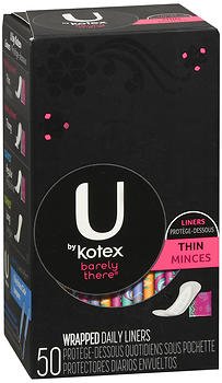 U By Kotex Barely There Thin Lines - 50 ct, Pack of 3