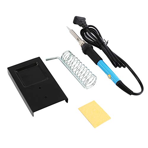 Zoostliss Soldering Iron Kit 60W Adjustable Temperature Welding Tool, Digital Multimeter, Soldering Iron Tips, Desoldering Pump Wire Stripper Cutter Tweezers Soldering Iron Stand Electronic Wire - Thumbnail 5