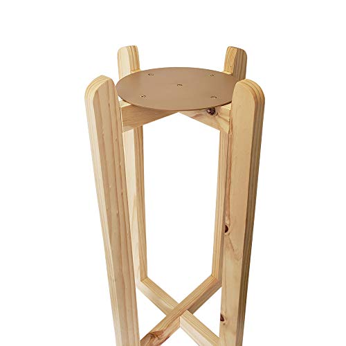 For Your Water 27in Natural Wood Floor Stand with White Ceramic Water