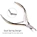 Cuticle Nippers Cutter Trimmer Clipper​ Professional Stainless Steel with Double Springs 1/2 Jaw Dead Skin Remover Manicure Nail Art Tool