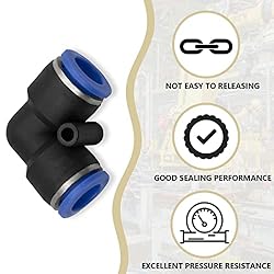 Bwintech 10 Pcs 10mm 90 Degree Elbow Push in