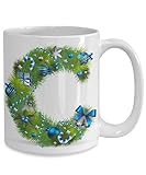 Monogram coffee mug christmas quotcquot candy cane