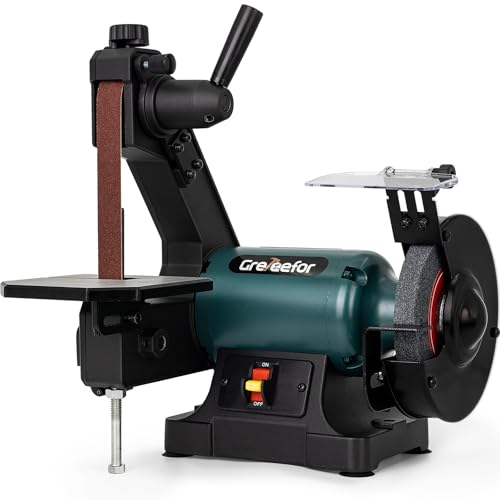 6" Bench Grinder & 1"x30" Belt Sander Combo, Bench Belt Sander &