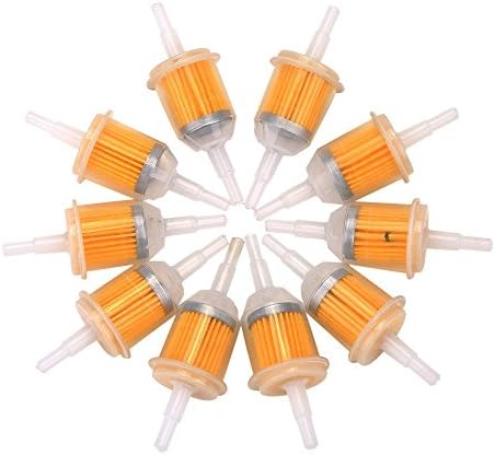 aokur 10 Packs Gas Inline Fuel Filters for Kawasaki Kohler Briggs &amp; Stratton Small Engine 1/4 Inch X 5/16 Inch