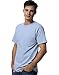 Hanes Heavyweight Tagless Pocket Tee, Light Blue, Large