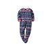 Carters Baby Girl Fleece Footed Pajamas (3T, Winter Hearts)