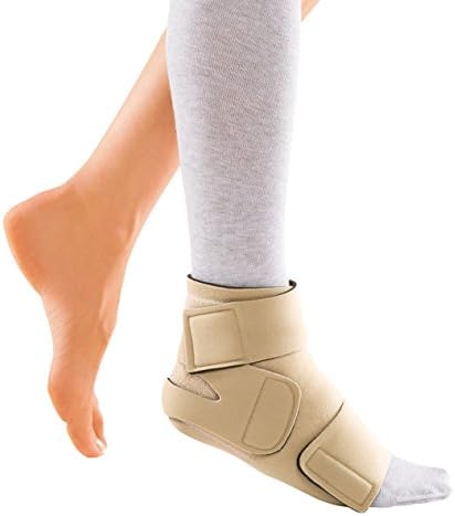 CircAid Juxta-Fit Premium Interlocking Ankle-Foot Wrap, S, Beige