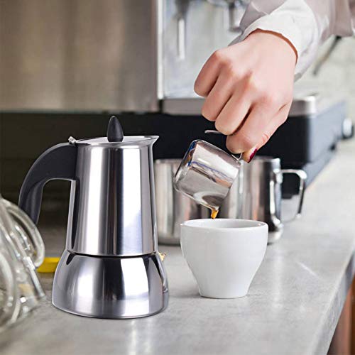 Nrkin Moka Express Espressokocher, Kaffeemaschine Aluminium, Espresso Maker, Camping Kaffeekocher, 450ml – Bild 6