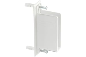 Wall Mount Bracket 2 1/2 in Height 3 11/16 in Width 4 1/2 in Length Plastic White