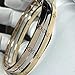 Love Bracelet Stainless Steel Cuff Bangle Titanium Steel Screws Womens Bracelet (White Gold, 16)