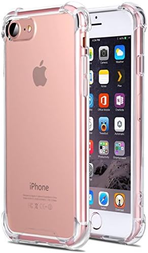 iPhone 8 Plus Case, iPhone 7 Plus Case,BAKESOG Crystal Clear Cover Case [Shock Absorption] with Transparent Hard Plastic Back Plate and Soft TPU Gel Bumper