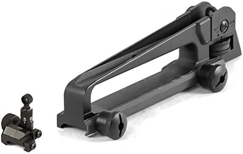 OT Retail JE Machine Tech Hunting Sight Tool Low Profile Flip-up Adjustable Front Iron Sight … (2 Items)