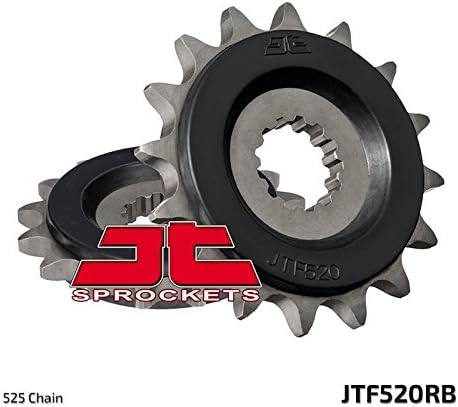 JT Rubber Cushioned Front Drive Motorcycle Sprocket JTF520RB 17 Teeth fits Suzuki (GSX-R1000 K7,K8 525 Chain Conversion 07-08), (GSX-S1000 L5,L6,L7,L8 15-18), (GSX-S1000 F-L5,L6,L7,L8 15-18)
