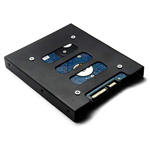 SAISN HDD/SSD Mounting Bracket, 2.5 to 3.5 Adapter, Hard Drive Holder (2 Pack)