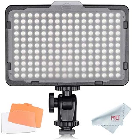 Tolifo Pt-176S LED Video Light Panel, Dimmable Ultra Thin Digital Camera Camcorder Video Light for Studio Lighting