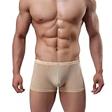 YiZYiF Men's See Through Underwear Boxer Shorts Smooth Bikini Swimwear